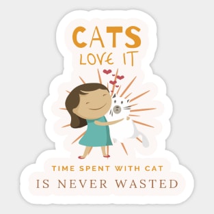 Cat lovers Sticker